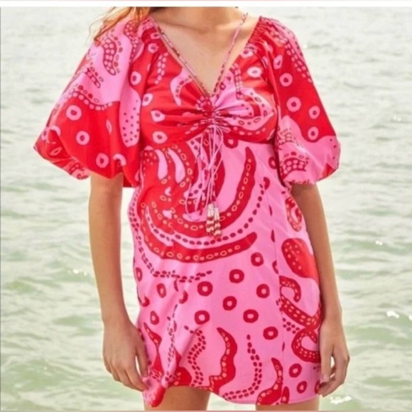 Farm Rio Octocool Dress Size Small - Picture 6 of 14
